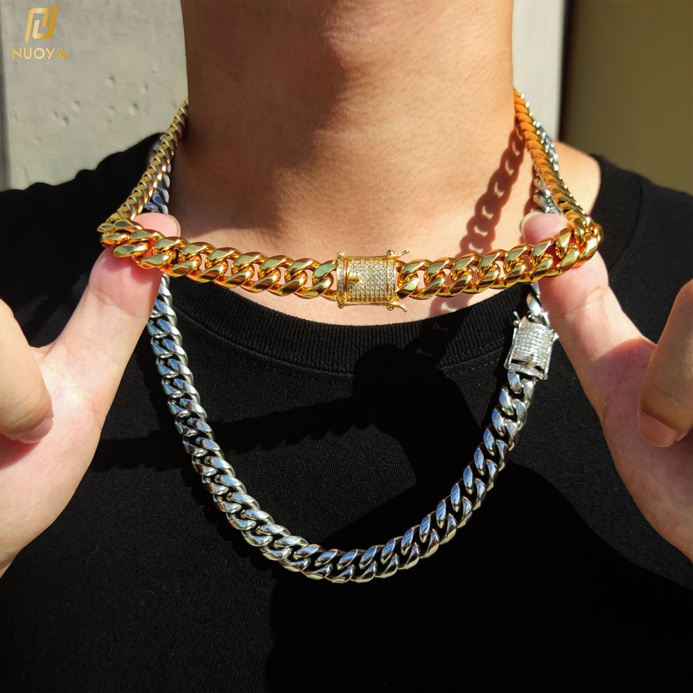 Cuban Link Chain 12Mm - 6-12mm Hip Hop Cuban Chain Iced