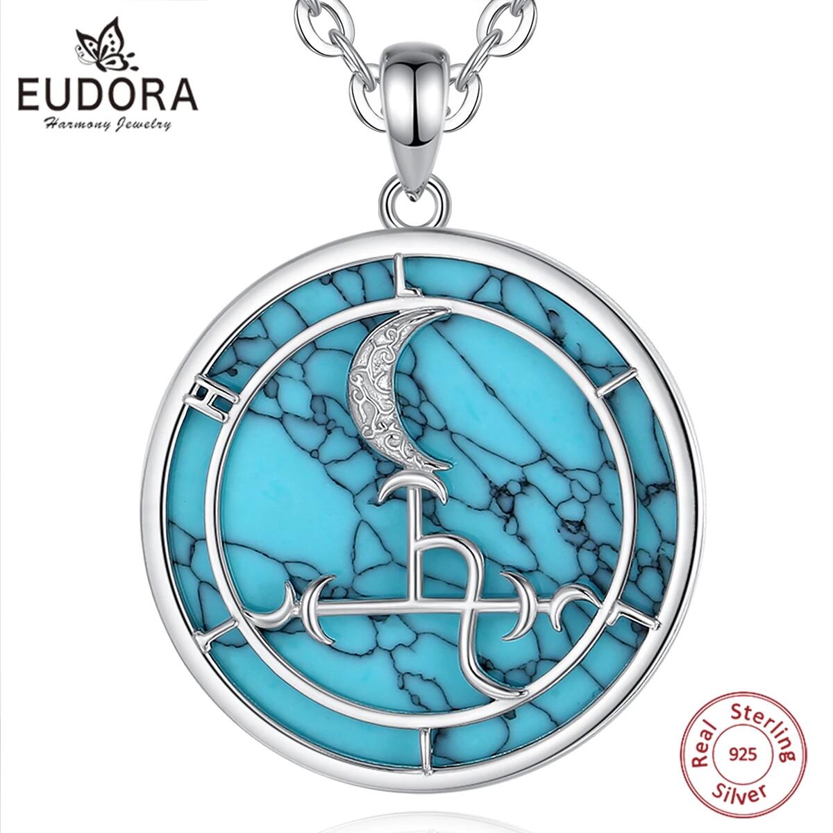 925 Sterling Silver Chain Necklace Men - Eudora 925 Sterling Silver Lilith Moon