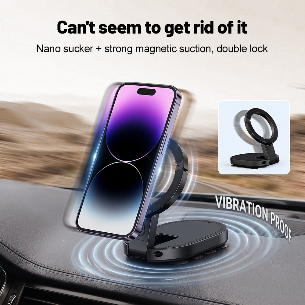 Watch Accessories - 360° Rotation 3‑In‑1 Suction Cup Magnetic