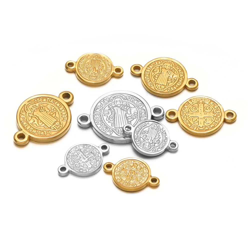 Cross Pendant Necklace Gold - 5pcs Stainless Steel Jesus Cross Charms