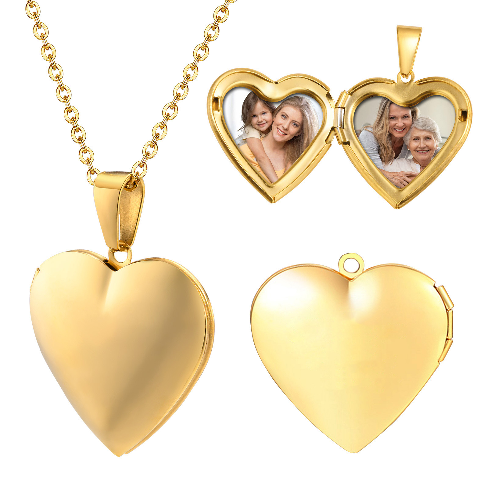 Heart Locket Necklace Photo - Stainless Steel Jewelry Heart Locket Pictures