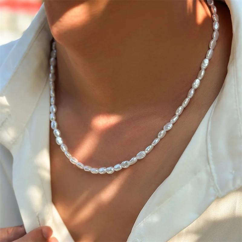 Pearl Choker Necklace Vintage - New Fashion Simple Imitation Pearl Choker
