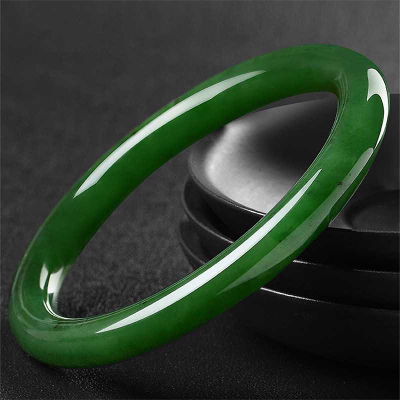 Bracelets - Jasper Xinjiang thin strip spinach green