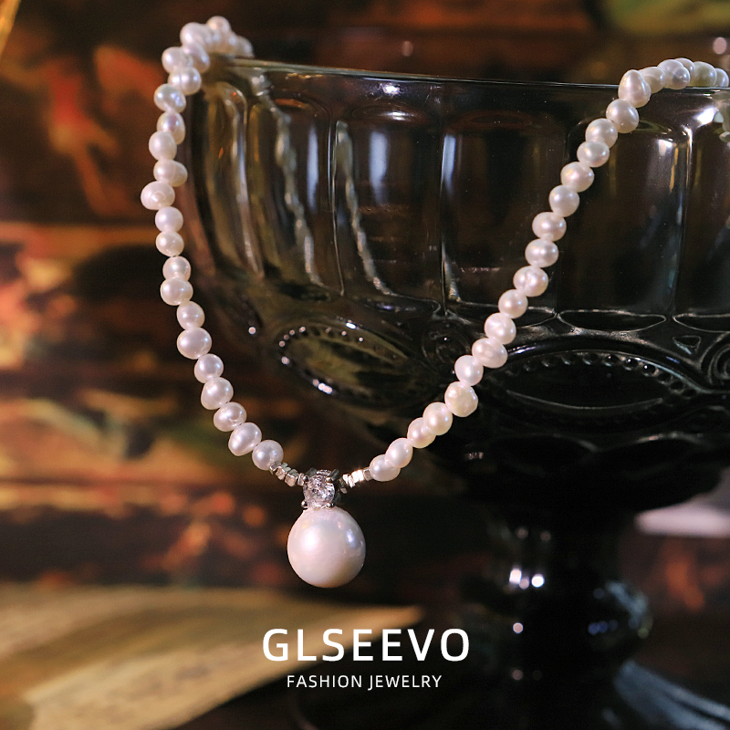 Pearl Choker Necklace Vintage - New Fashion Freshwater Pearl Zircon Necklace