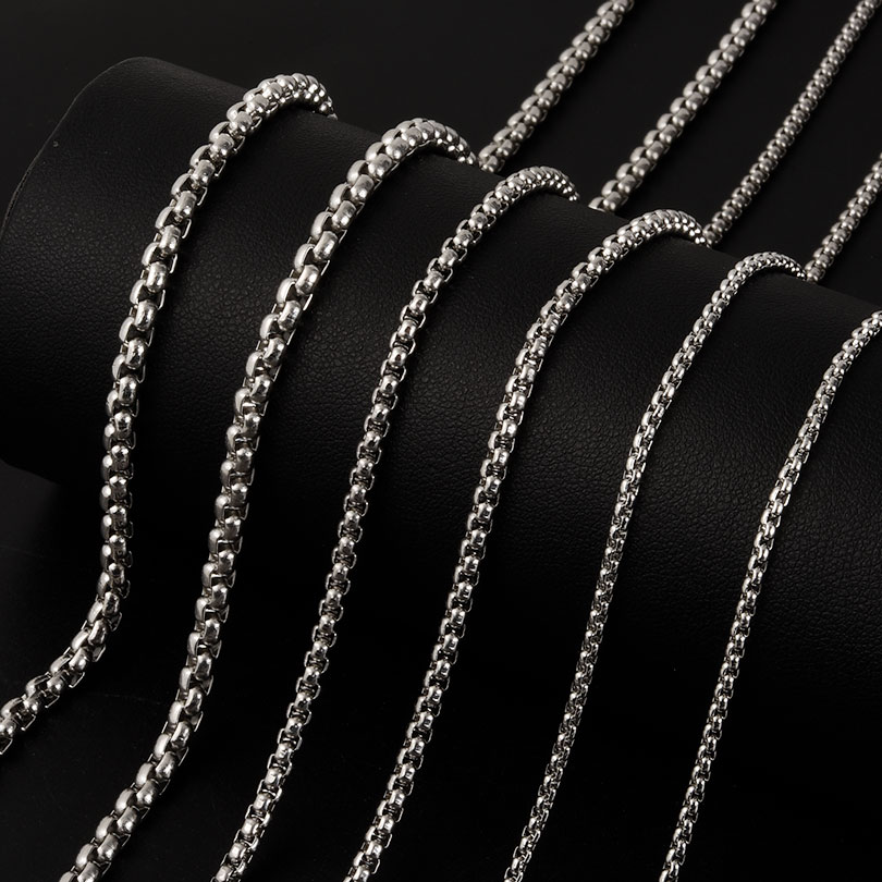 Cuban Link Chain 12Mm - Width 2/2.5/3/4mm Silver Color Stainless Steel