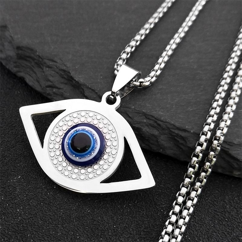 Necklaces - Islam Hamsa Evil Blue Eye Necklace