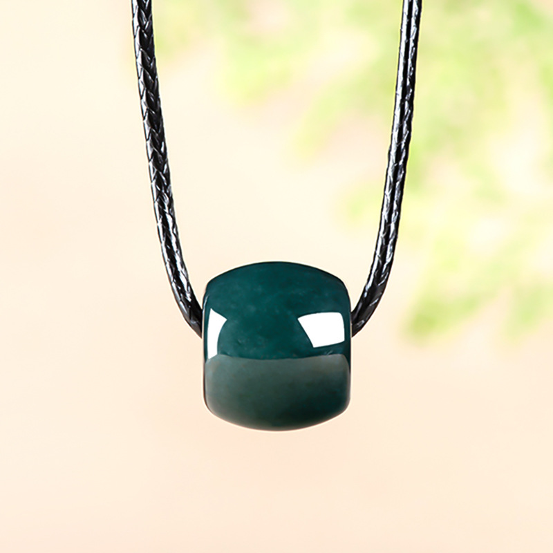 Necklaces - Natural Myanmar Emerald Deep Blue Water
