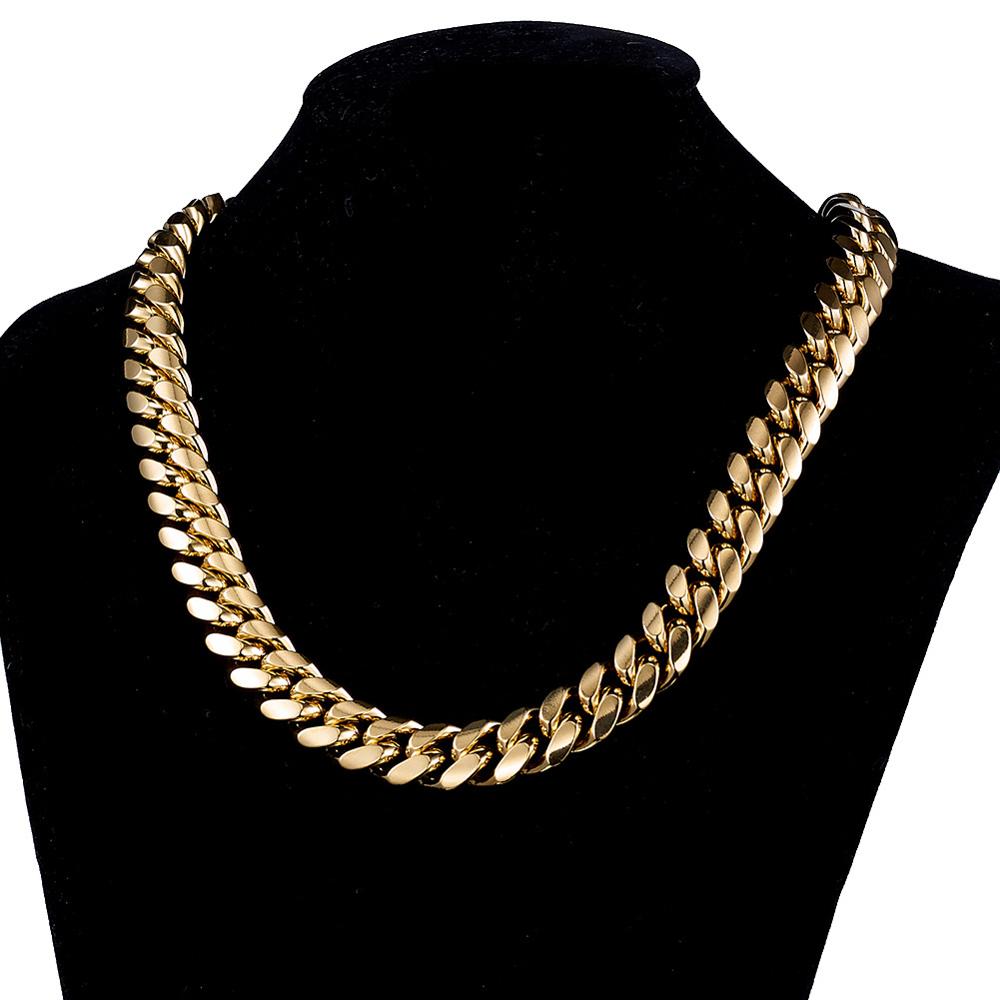 TOPGRILLZ Stainless Steel Gold - Cuban Link Chain 12Mm recension och pris