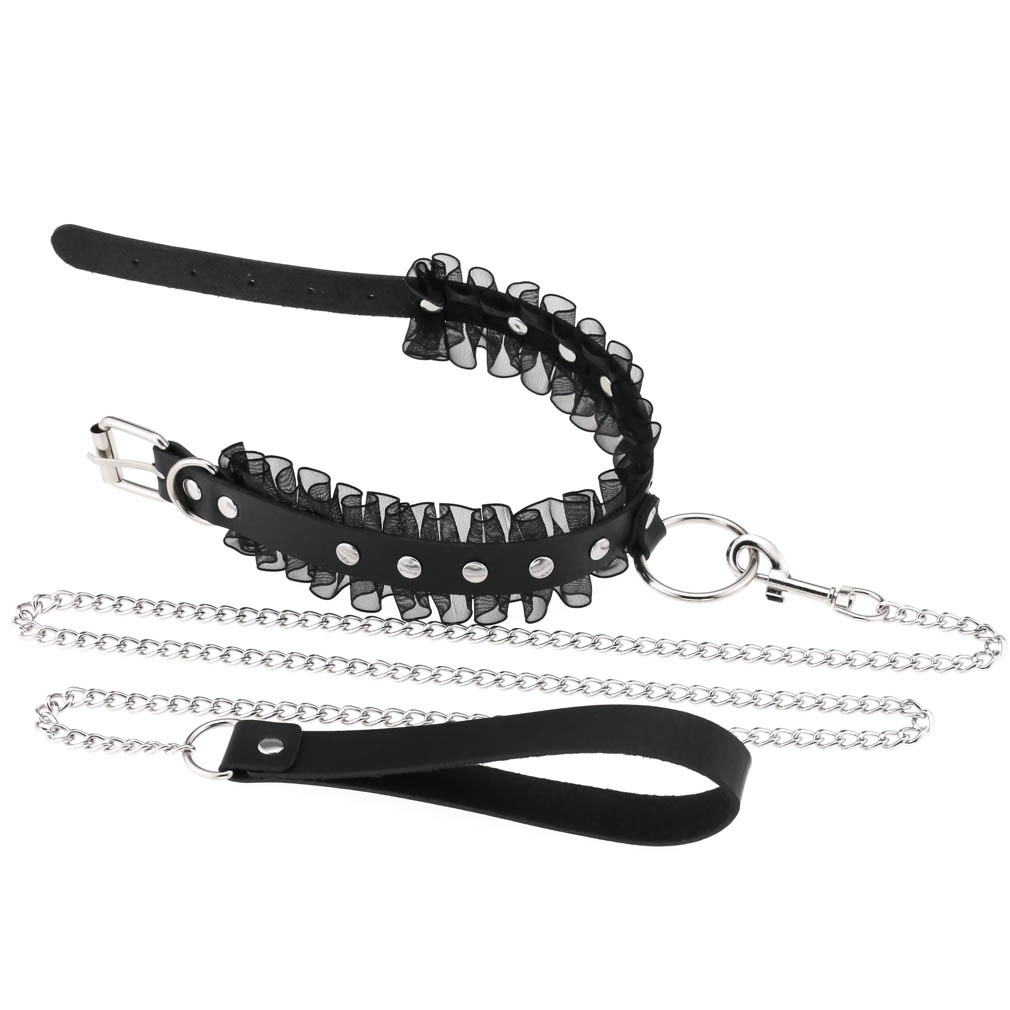 Sexy Lace Spiked Choker Punk C - Goth Punk Spike Choker recension och pris