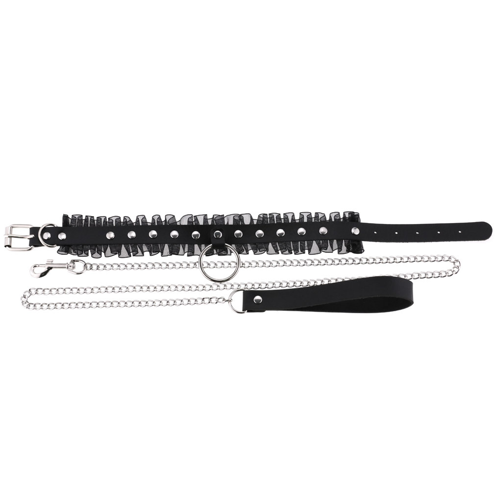 Sexy Lace Spiked Choker Punk C - Goth Punk Spike Choker recension och pris
