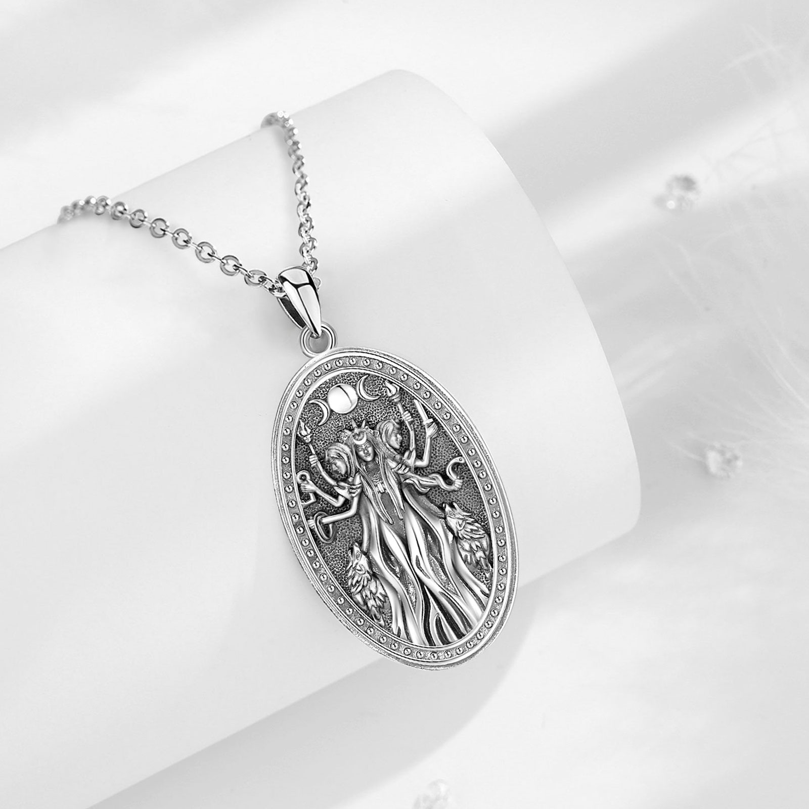 Eudora 925 Sterling Silver Tri - 925 Sterling Silver Chain Necklace Men recension och pris