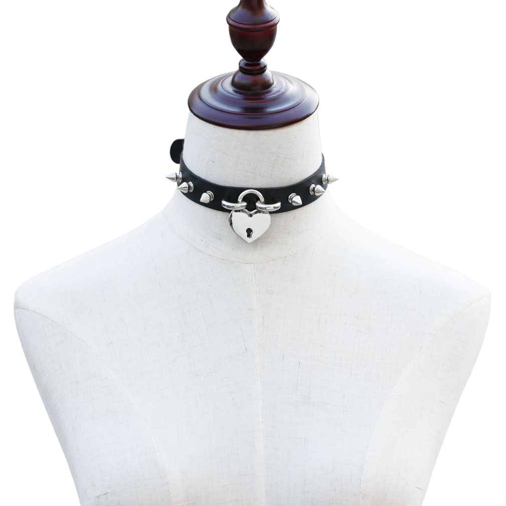 Punk Spike Choker Necklaces fo - Goth Punk Spike Choker recension och pris