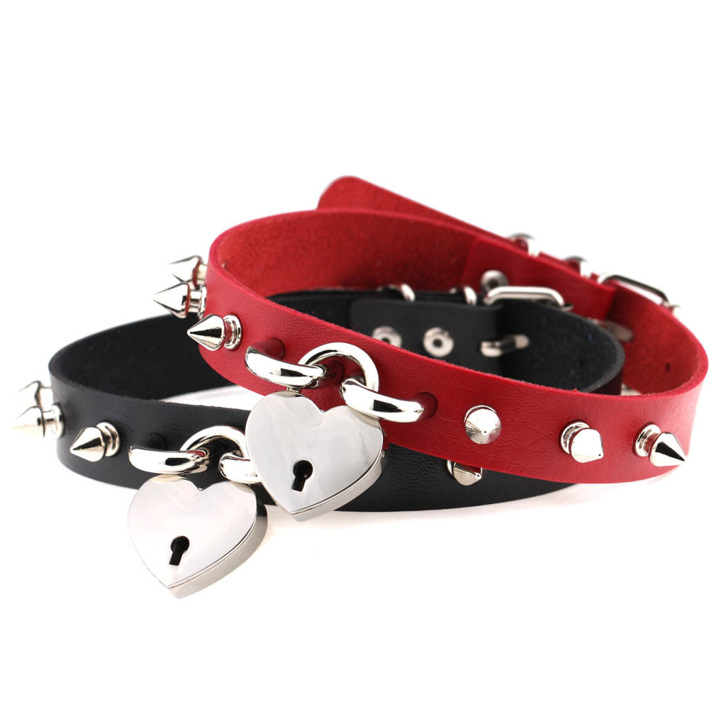 Punk Spike Choker Necklaces fo - Goth Punk Spike Choker recension och pris