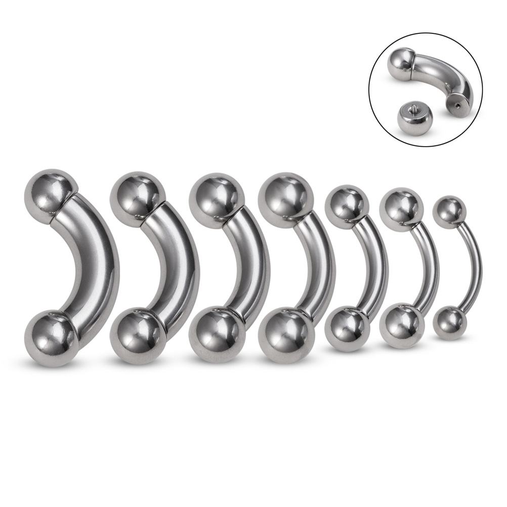 1pc Big Size Genital Curved Ba - Body Jewelry recension och pris