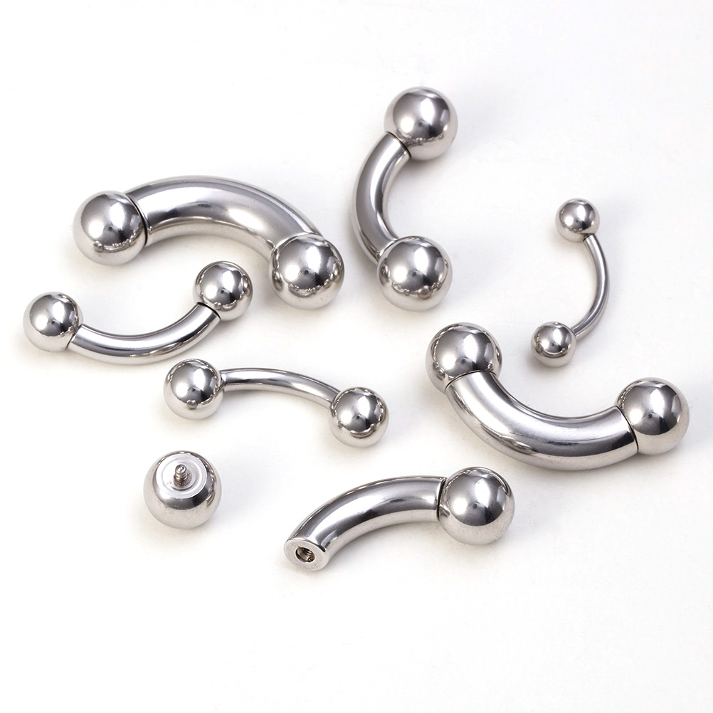 1pc Big Size Genital Curved Ba - Body Jewelry recension och pris