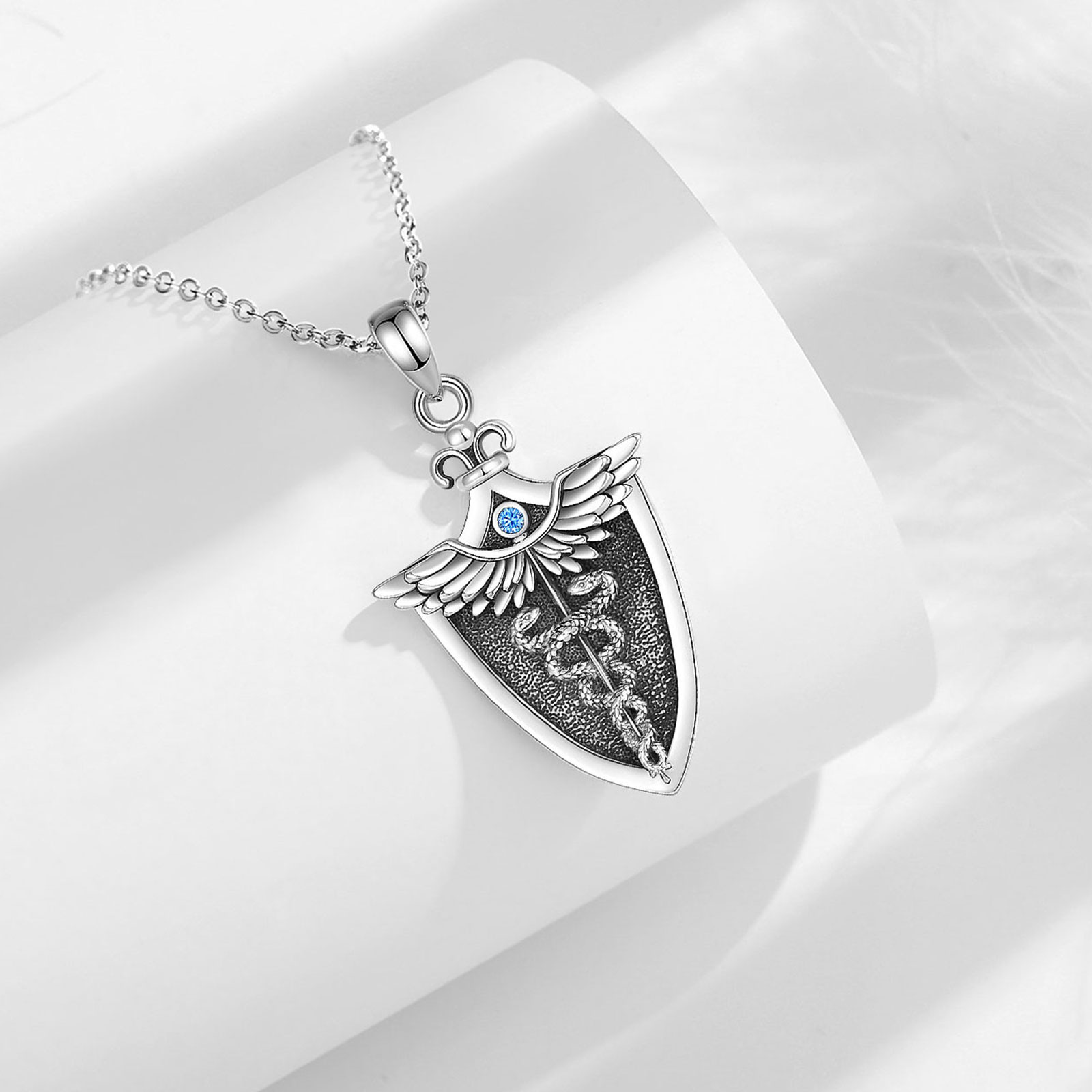 Eudora Original 925 Sterling S - 925 Sterling Silver Chain Necklace Men recension och pris