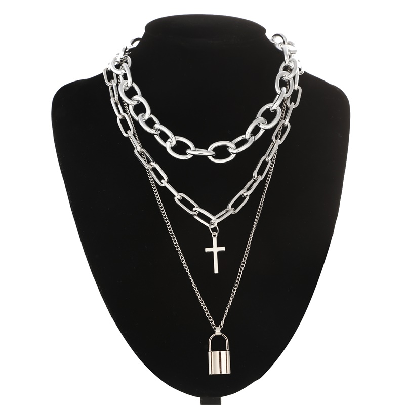 FNQUFUJ Layered grunge aesthet - Layered Pendant Necklace Aesthetic recension och pris