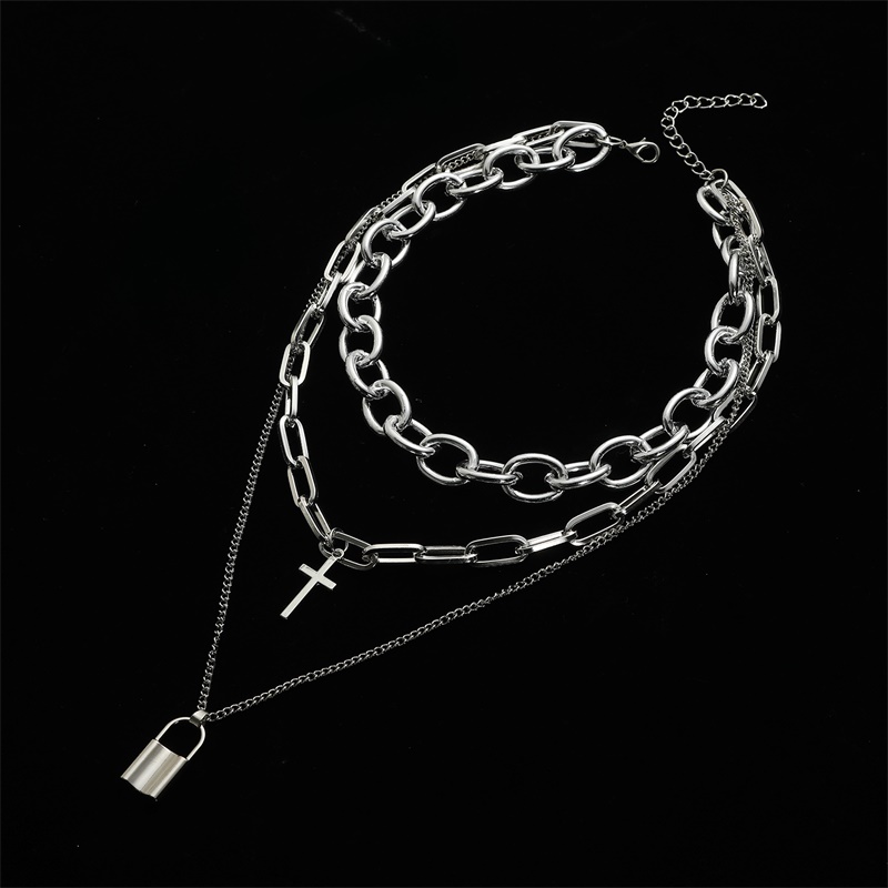 FNQUFUJ Layered grunge aesthet - Layered Pendant Necklace Aesthetic recension och pris