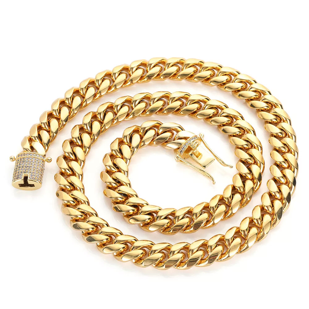 6-12mm Hip Hop Cuban Chain Ice - Cuban Link Chain 12Mm recension och pris