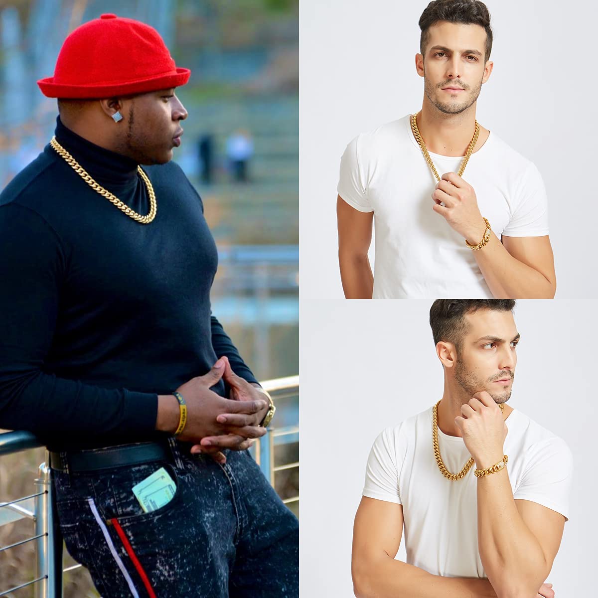 6-12mm Hip Hop Cuban Chain Ice - Cuban Link Chain 12Mm recension och pris