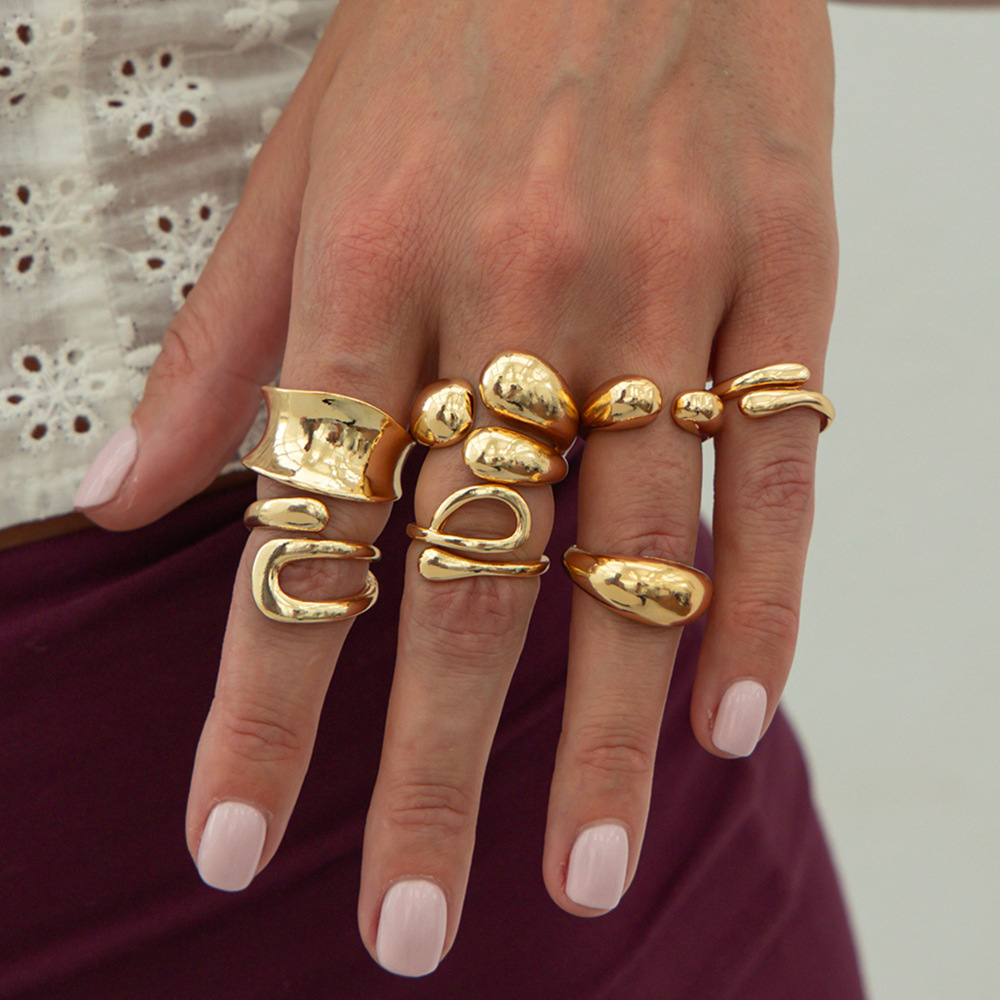 DIEZI One Set Fashion Hollow G - Vintage Punk Knuckle Rings Set recension och pris