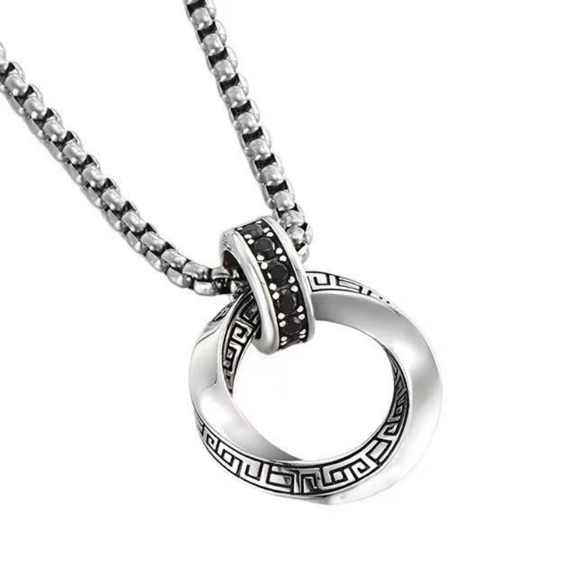 925 Sterling Silver Necklace P - 925 Sterling Silver Chain Necklace Men recension och pris
