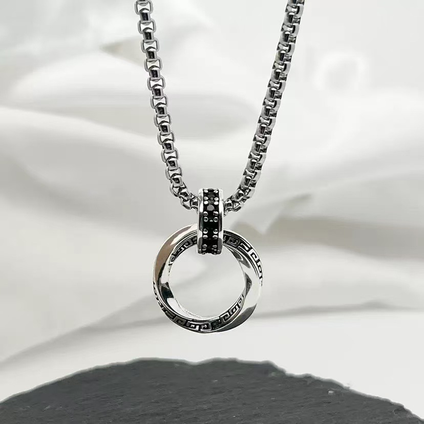 925 Sterling Silver Necklace P - 925 Sterling Silver Chain Necklace Men recension och pris