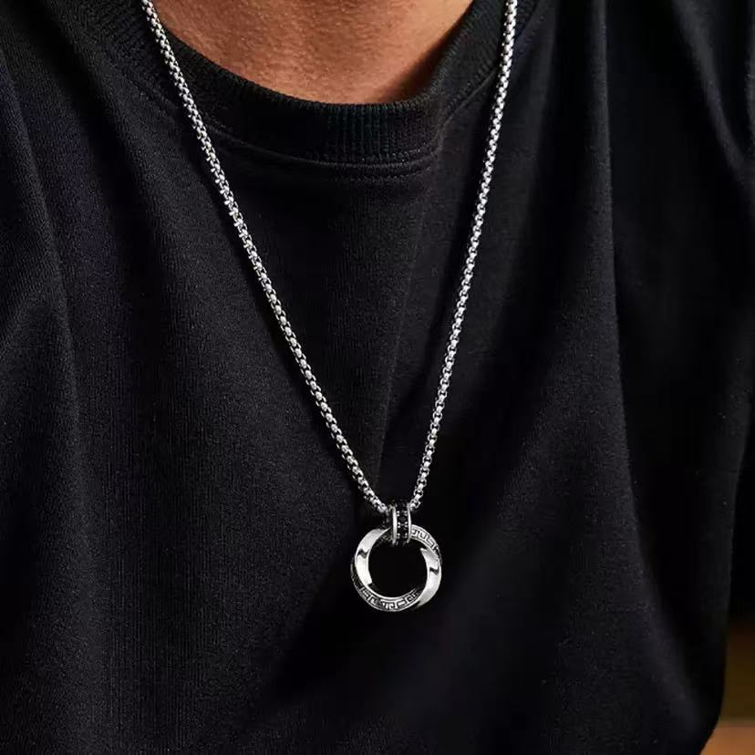 925 Sterling Silver Necklace P - 925 Sterling Silver Chain Necklace Men recension och pris