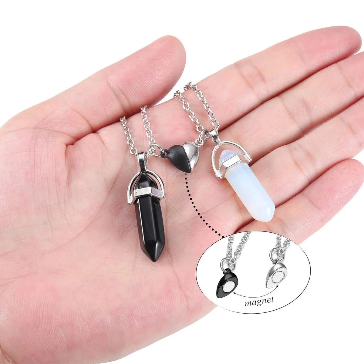 Crystal Friendship Matching Co - Magnetic Couple Matching Necklaces recension och pris