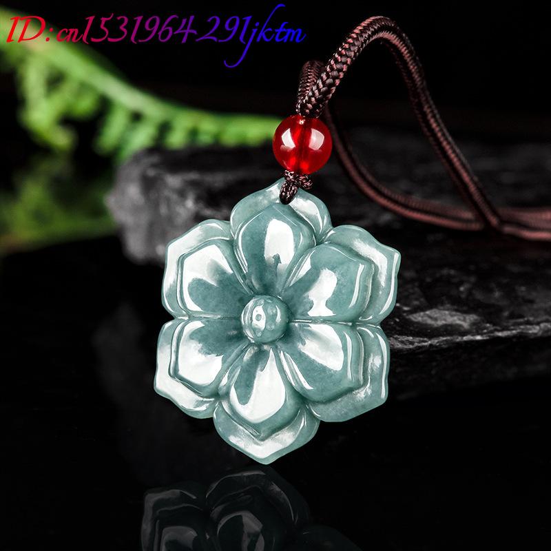 Burmese Jadeite Flower Pendant - Necklaces recension och pris
