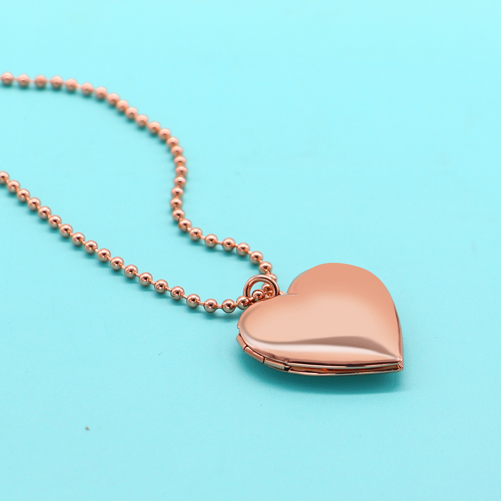 Eternal Love Heart Choker 925  - Heart Locket Necklace Photo recension och pris