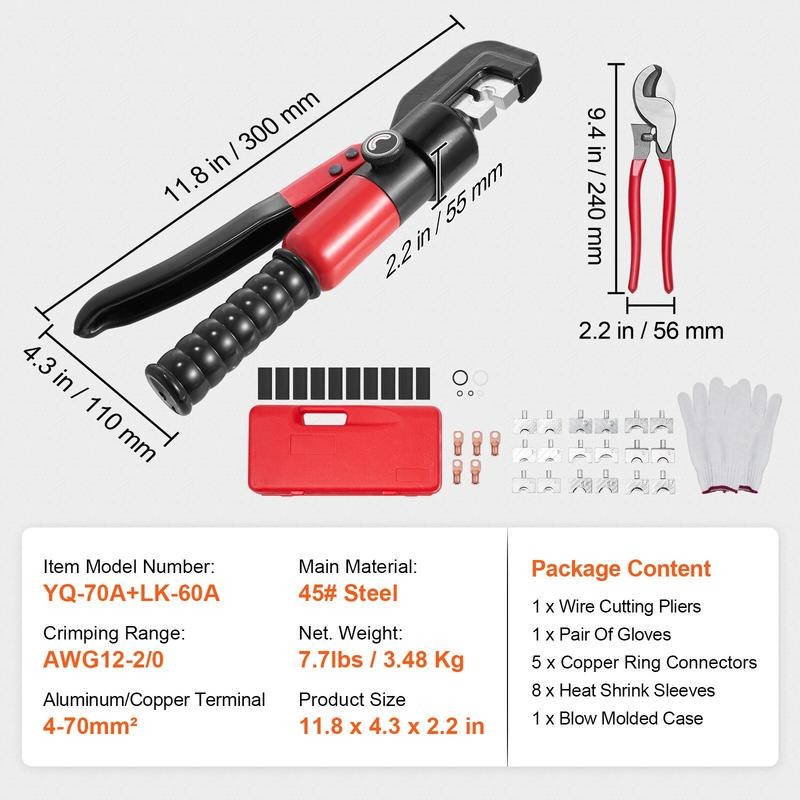 Hydraulic Crimping Tool with 9 - Rings recension och pris