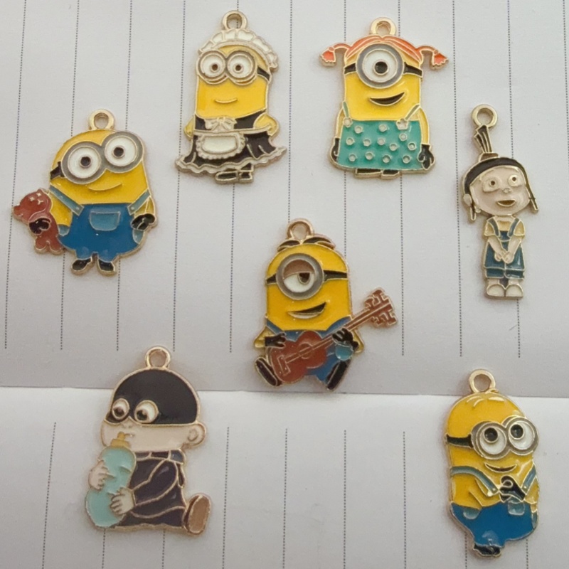 10pcs alloy drip oil cartoon p - Earrings recension och pris