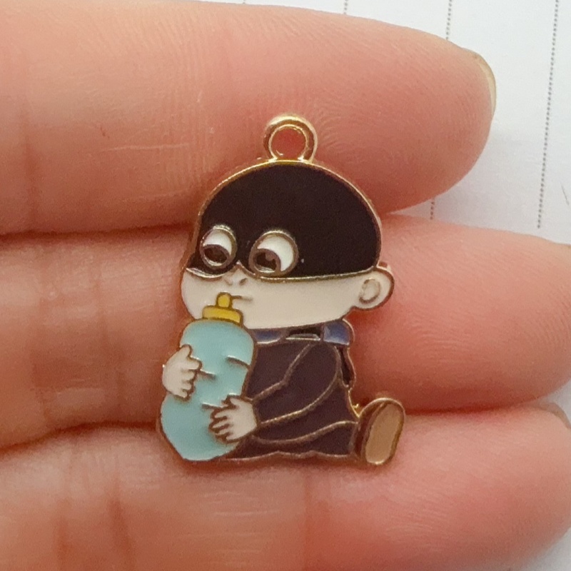 10pcs alloy drip oil cartoon p - Earrings recension och pris