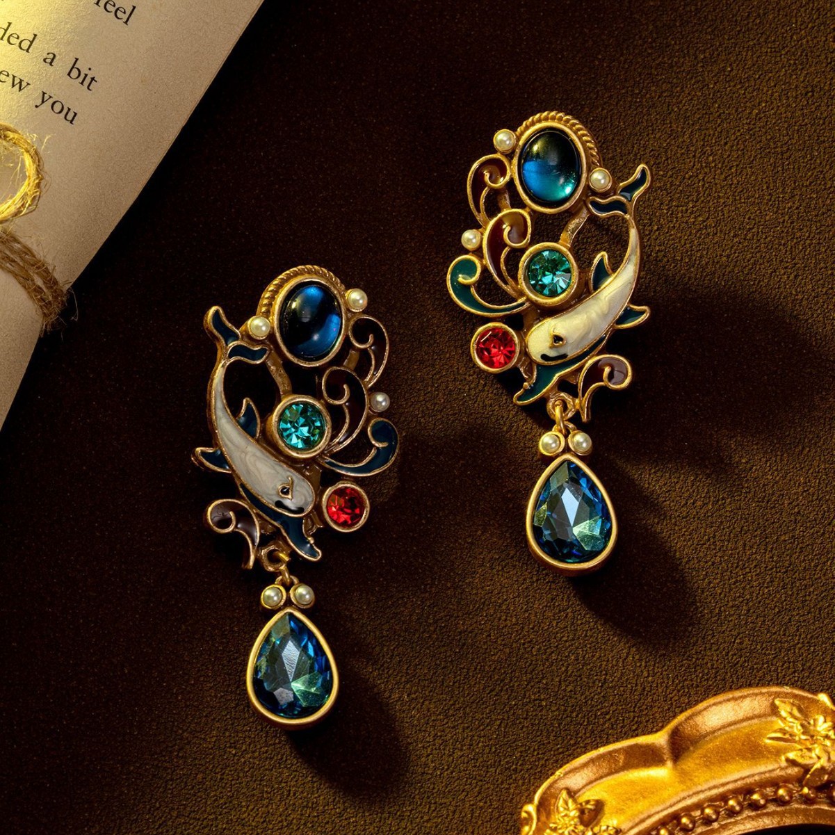 Vintage Summer Vacation enamel - Earrings recension och pris