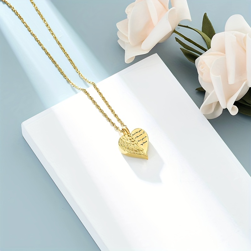 Love Heart Urn Necklace for As - Heart Locket Necklace Photo recension och pris