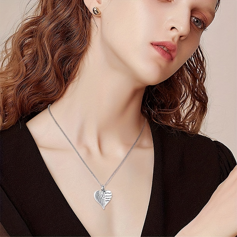 Love Heart Urn Necklace for As - Heart Locket Necklace Photo recension och pris