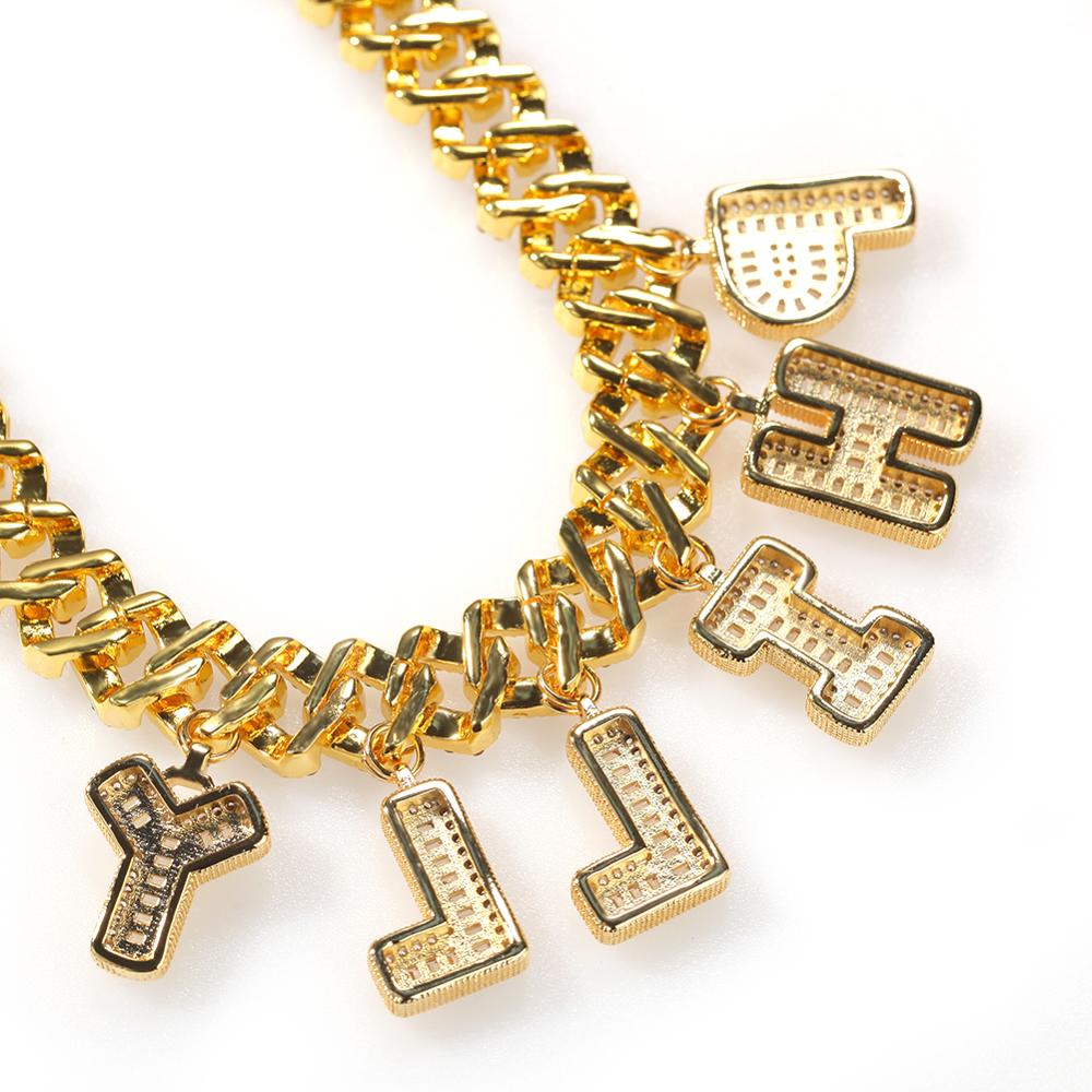 UWIN DIY Baguettecz Letter Nec - Cuban Link Chain 12Mm recension och pris