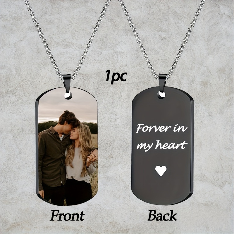 Custom Personalized Picture Pe - Custom Name Necklace Stainless Steel recension och pris