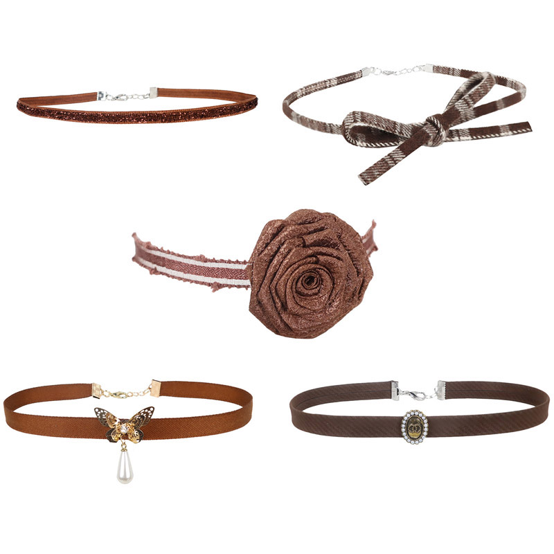Vintage Style Flower Choker Ne - Pearl Choker Necklace Vintage recension och pris