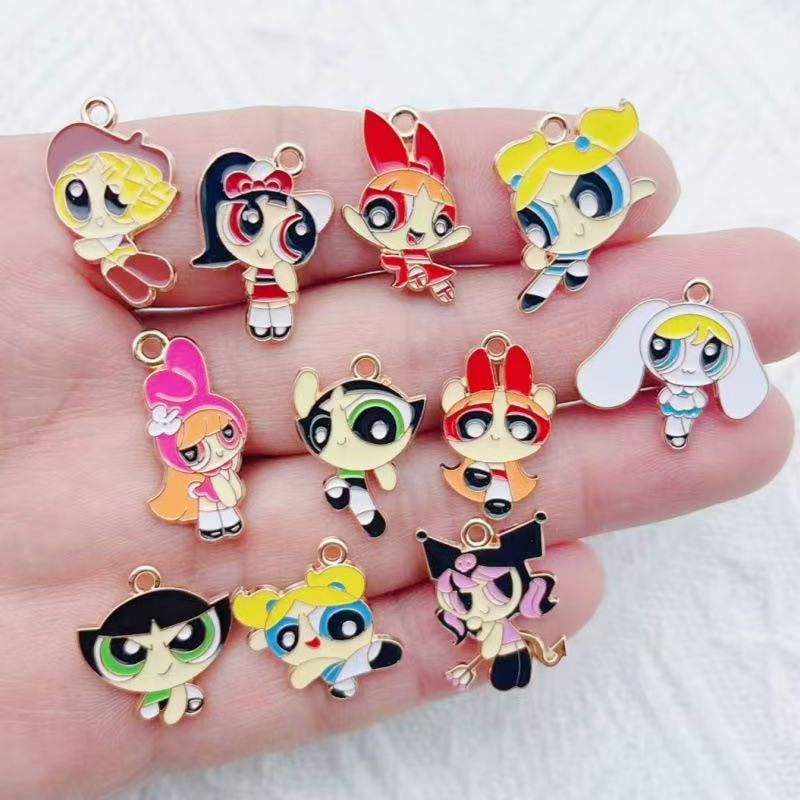 10pcs Alloy Oil-Dripping Carto - Earrings recension och pris
