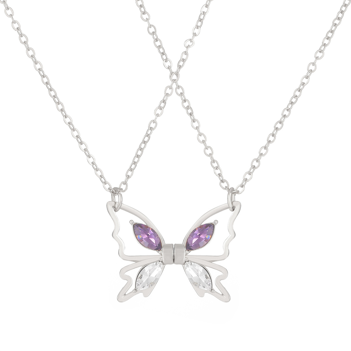 Lover BFF Magnetic Butterfly N - Magnetic Couple Matching Necklaces recension och pris
