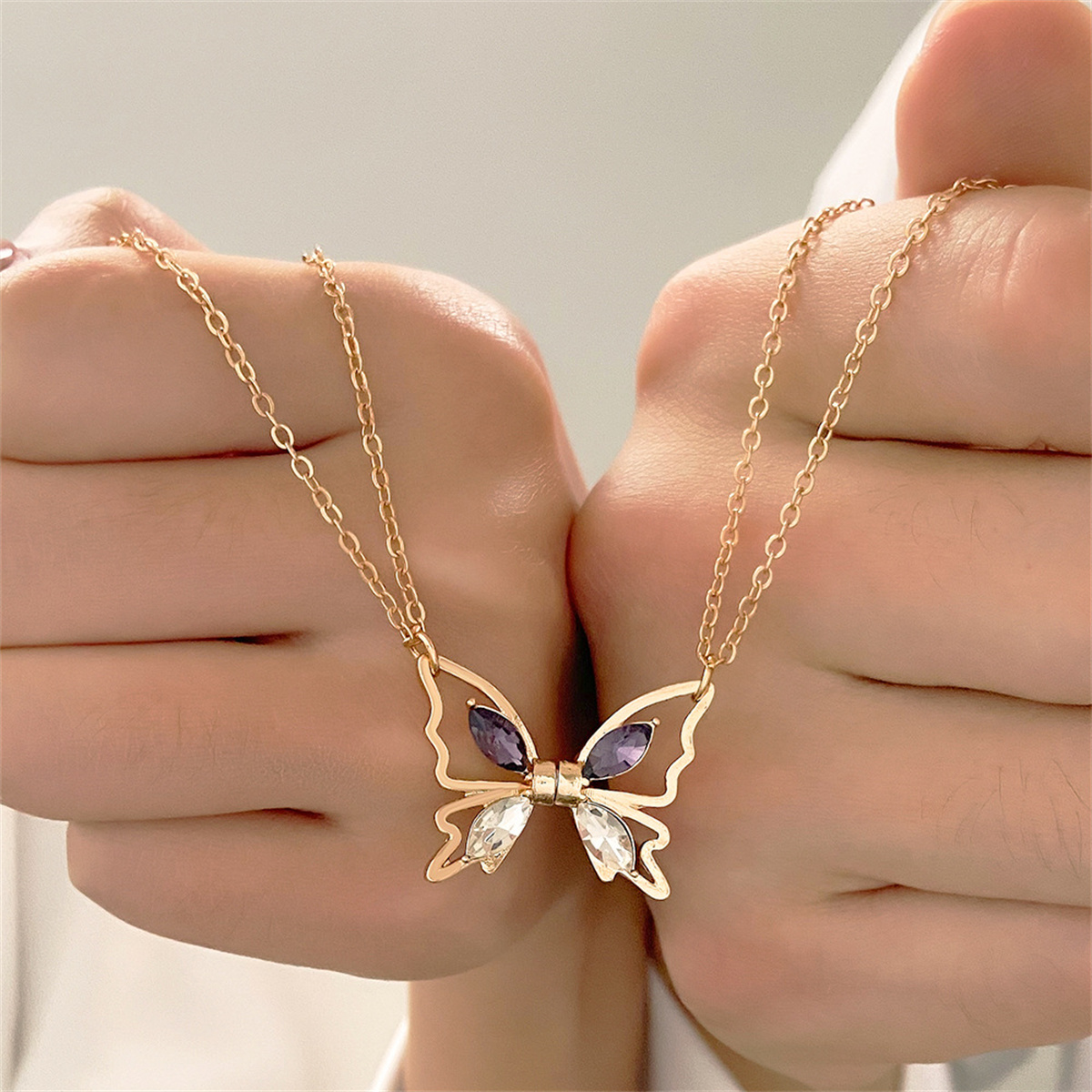 Lover BFF Magnetic Butterfly N - Magnetic Couple Matching Necklaces recension och pris