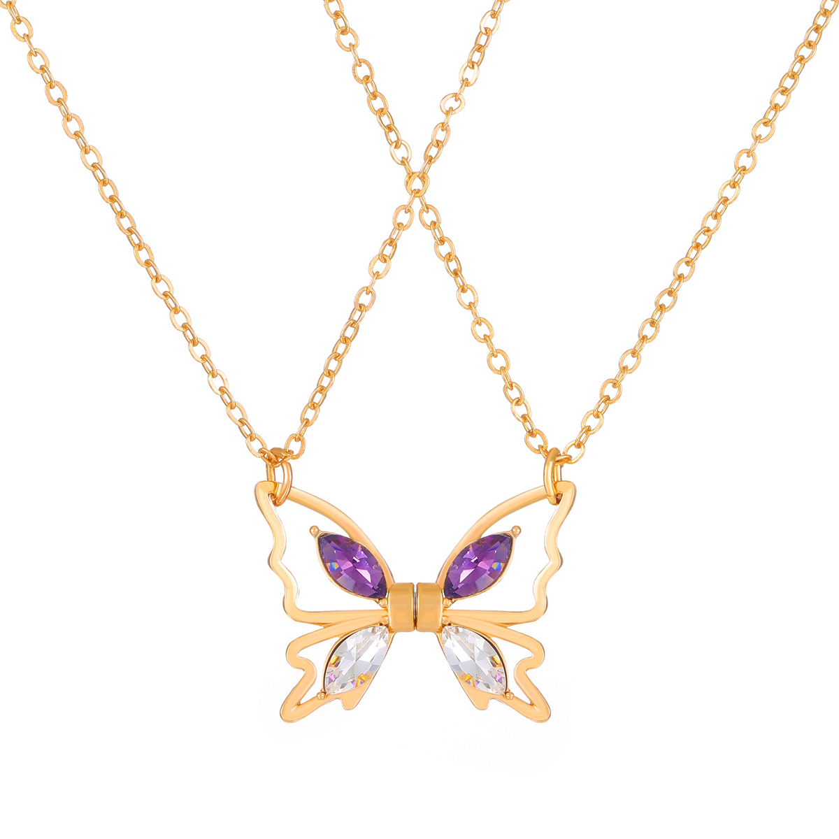 Lover BFF Magnetic Butterfly N - Magnetic Couple Matching Necklaces recension och pris