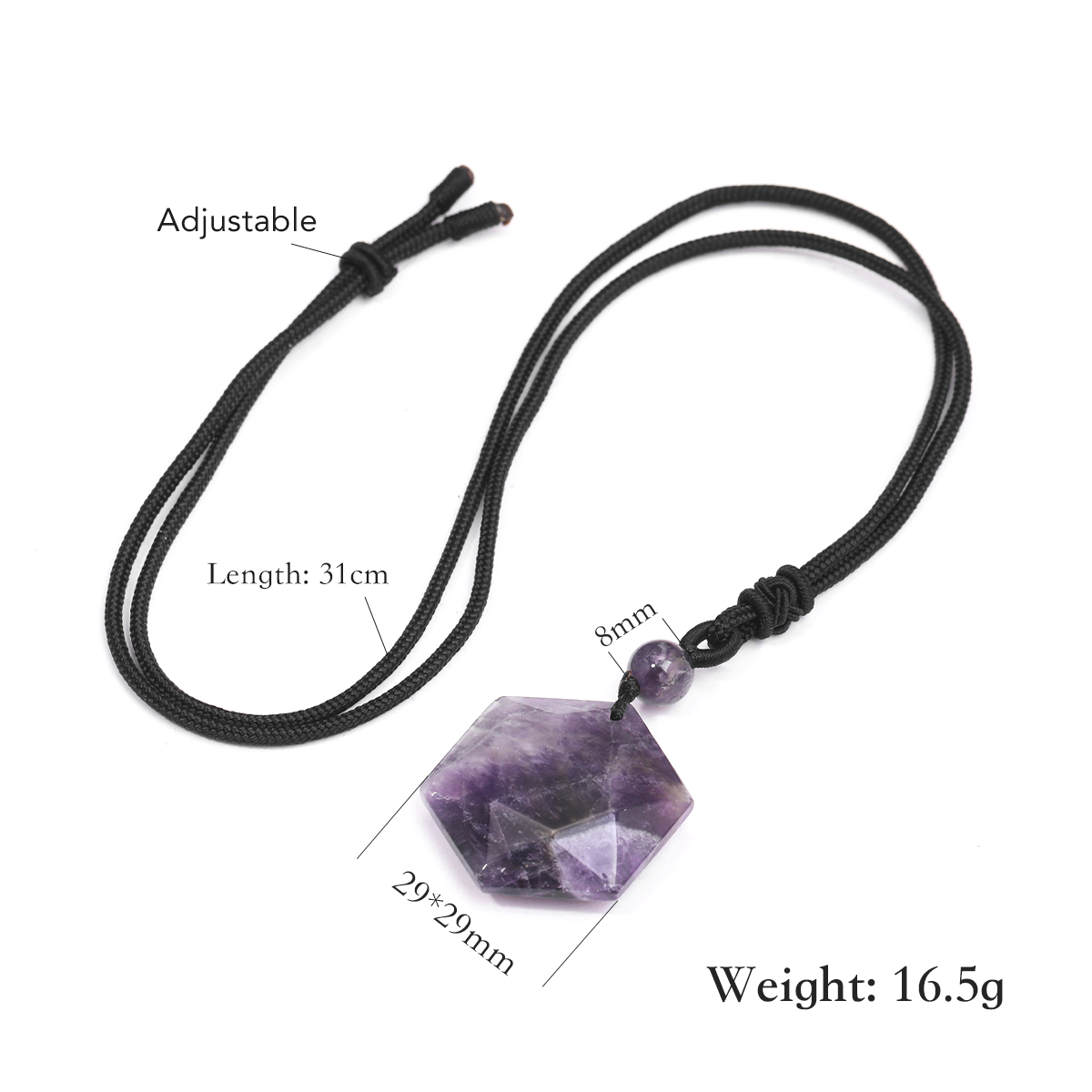 New Fashion Tiger's Eye Star P - Crystal Pendant Necklace Natural Stone recension och pris