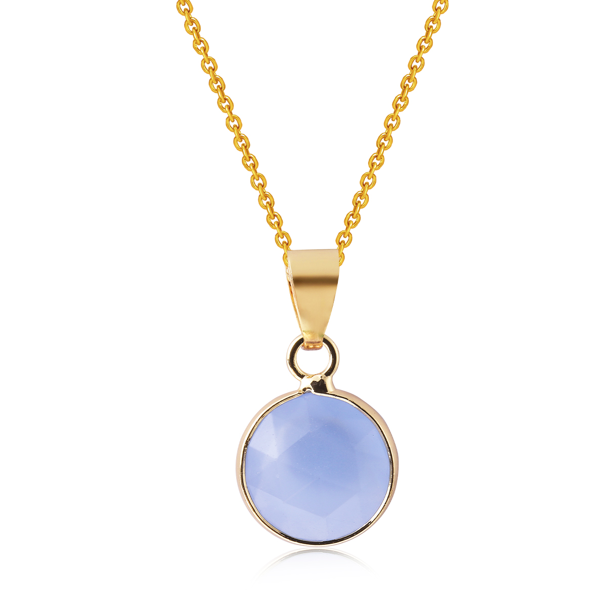 Stainless Steel Adjustable Nat - Crystal Pendant Necklace Natural Stone recension och pris