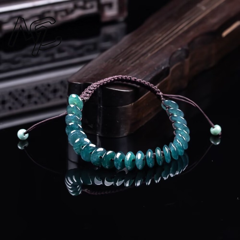 Natural Real Emerald Blue Wate - Necklaces recension och pris