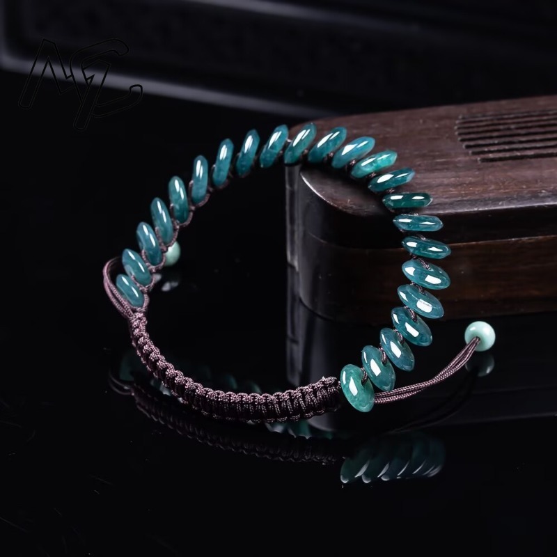 Natural Real Emerald Blue Wate - Necklaces recension och pris