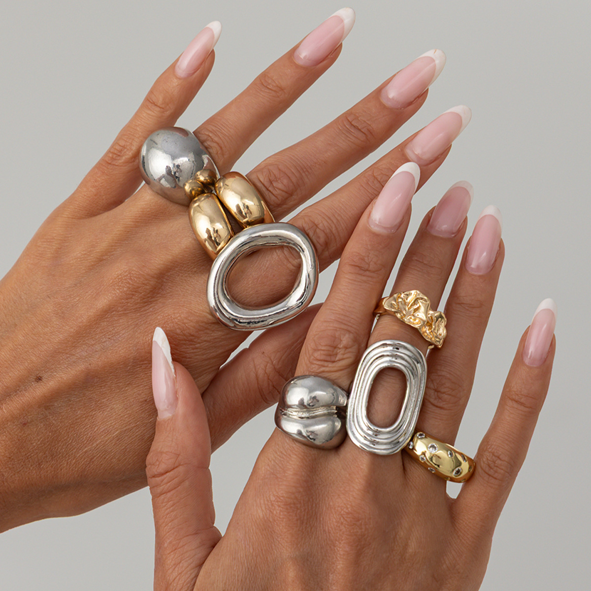 8Pcs/Set Vintage Punk Gold Sil - Vintage Punk Knuckle Rings Set recension och pris