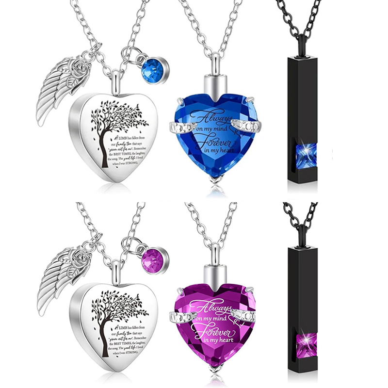 3 Styles Urn Necklace for Ashe - Heart Locket Necklace Photo recension och pris